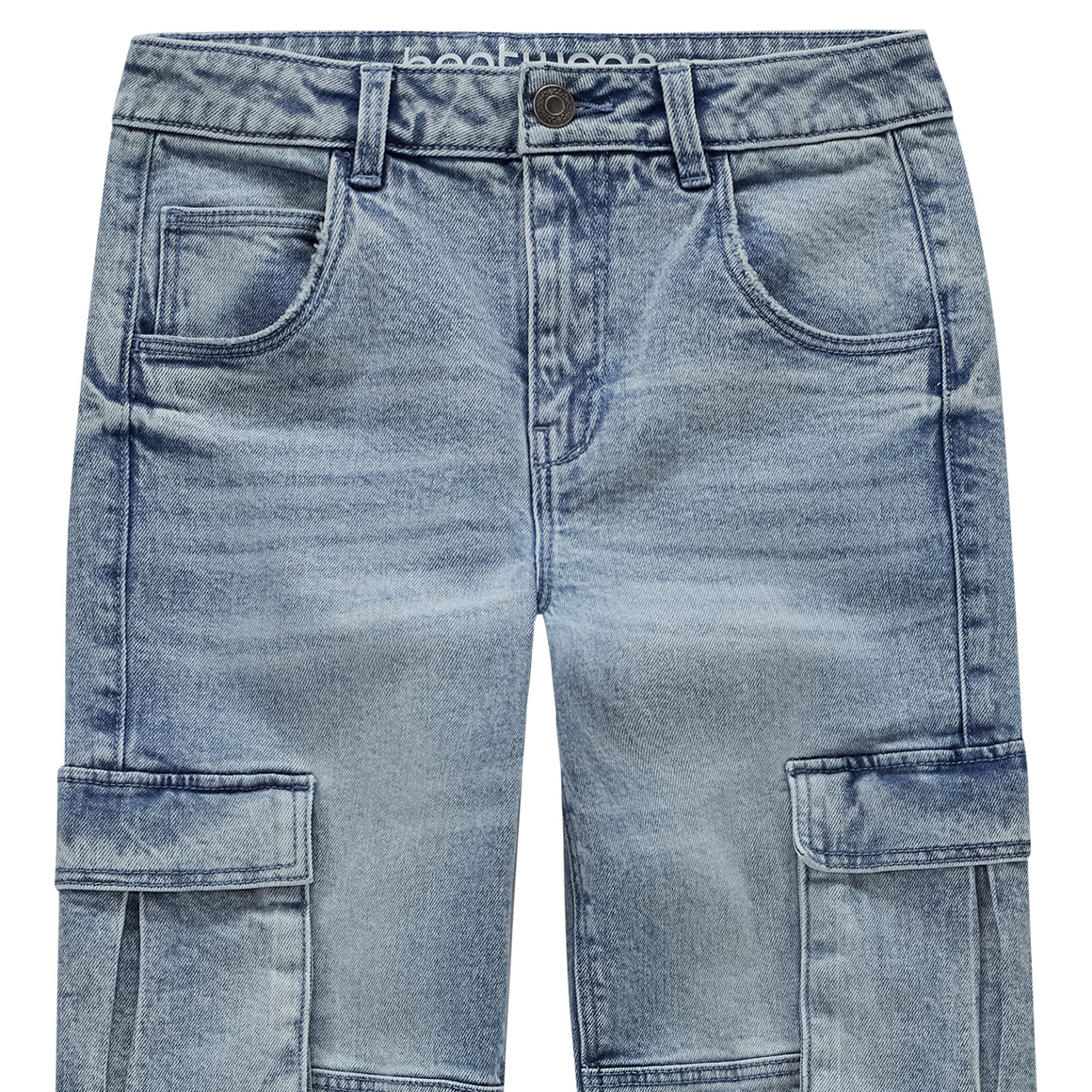 Jungen Cargo-Jeans mit geradem Bein