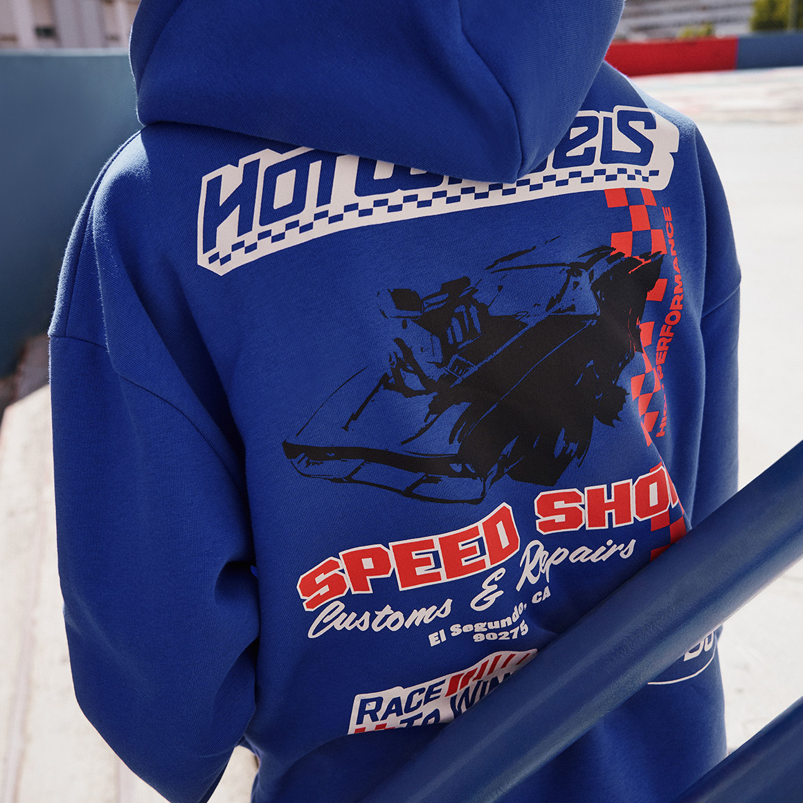 Hot Wheels Hoodie mit Rückenprint