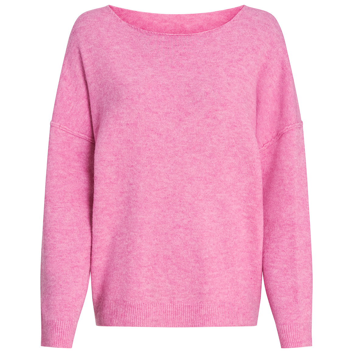Damen Strickpullover mit U-Boot-Ausschnitt