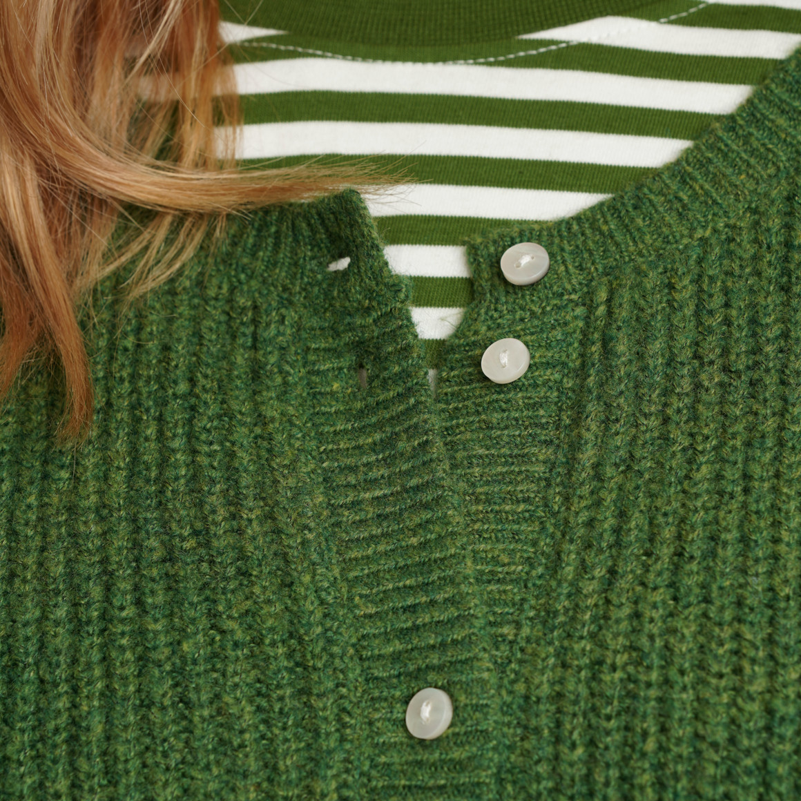 Damen Strickweste mit Knopfleiste