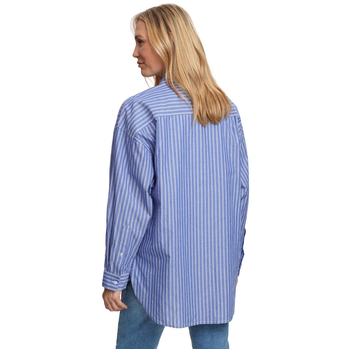 Damen Hemdbluse im Streifen-Look