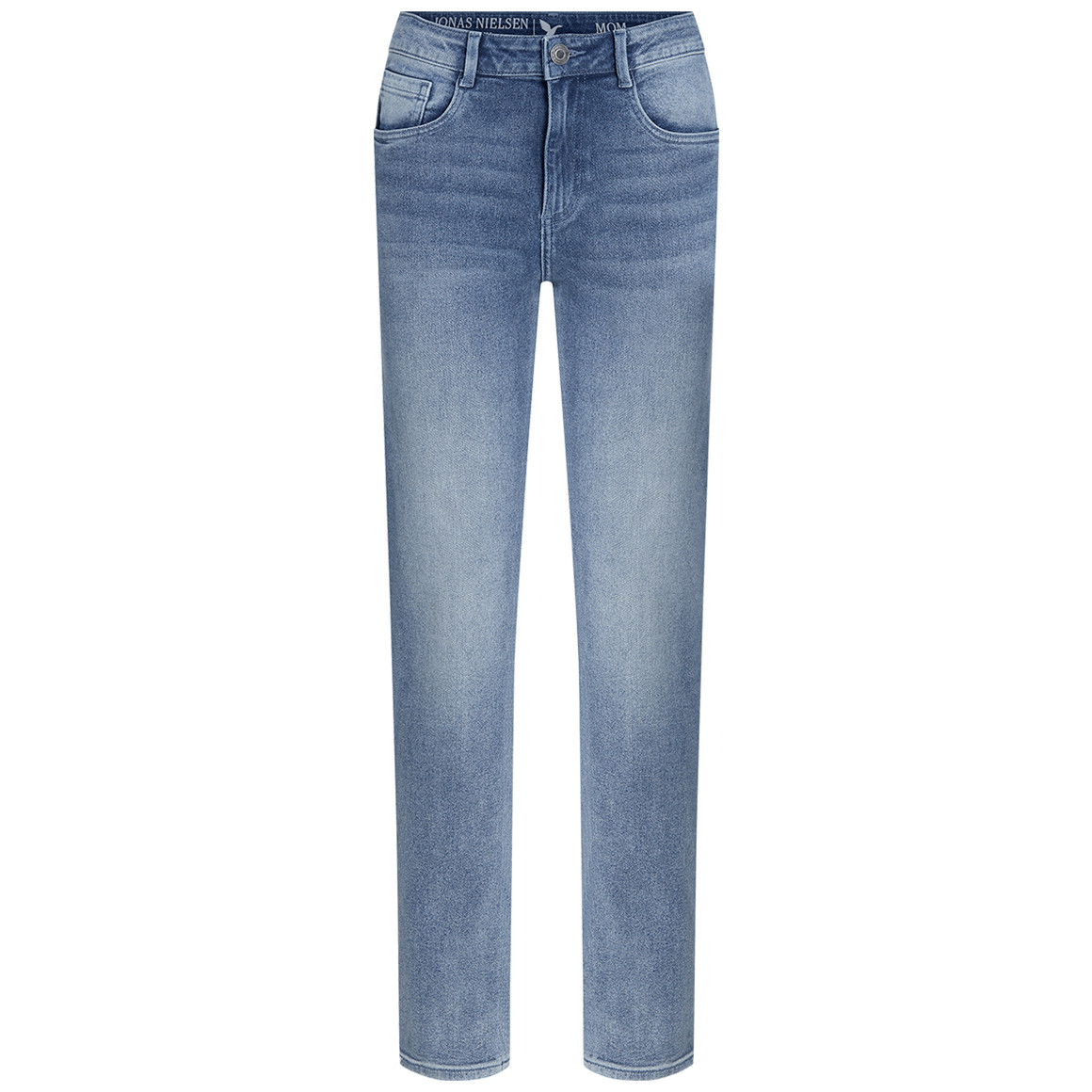 Damen Mom-Jeans mit Used-Waschung