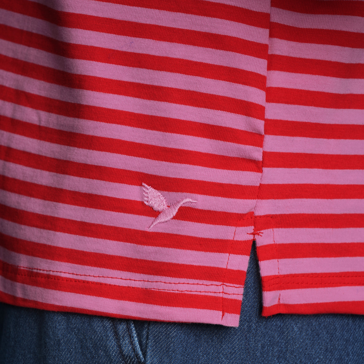 Damen T-Shirt im Streifen-Look