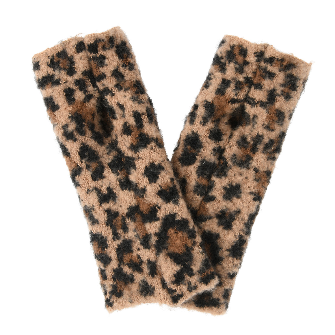 Dames armwarmers met leo all-over