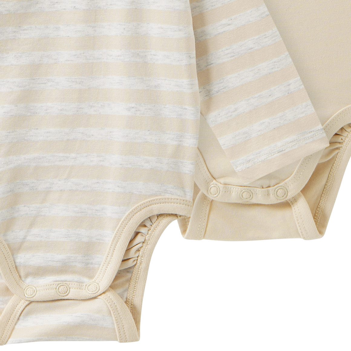 2 Baby Wickelbodys mit Bio-Baumwolle