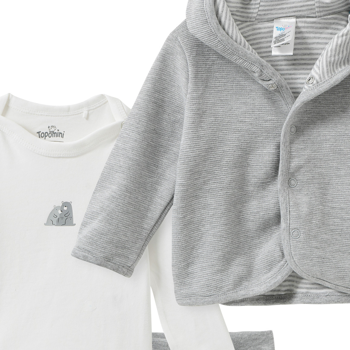 Baby Set aus Jacke, Body und Hose