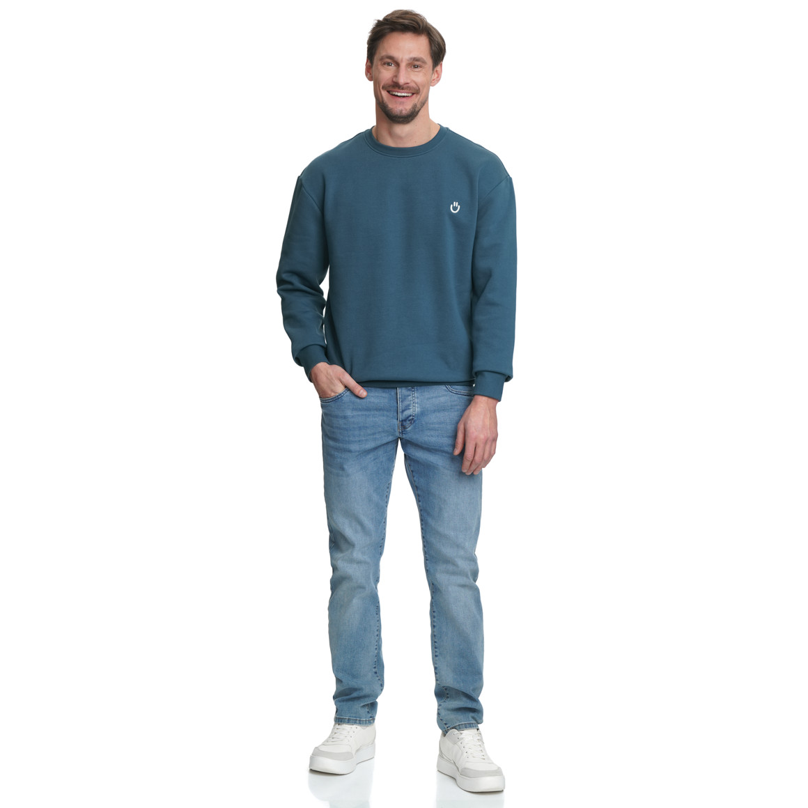 Herren Sweatshirt mit Stickerei