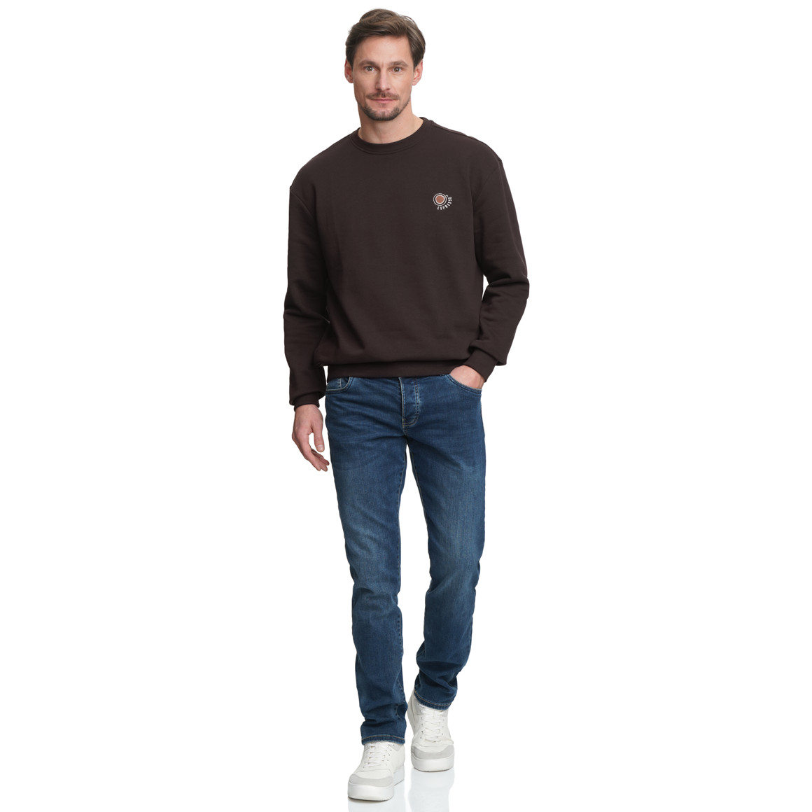 Herren Sweatshirt mit Stickerei