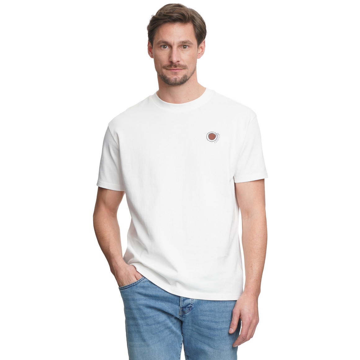 Heren T-shirt met stiksel