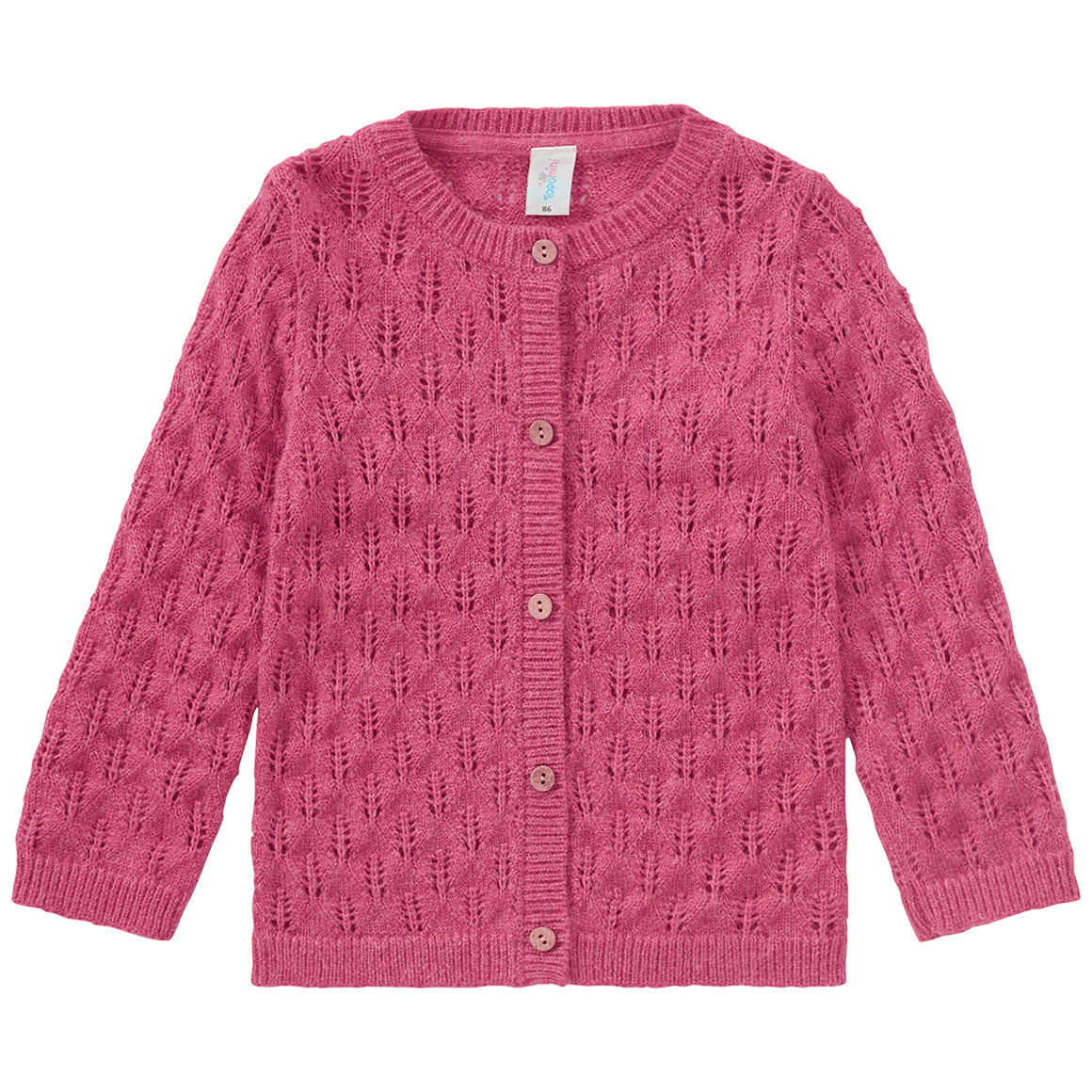 Baby Strickjacke mit Ajour-Muster