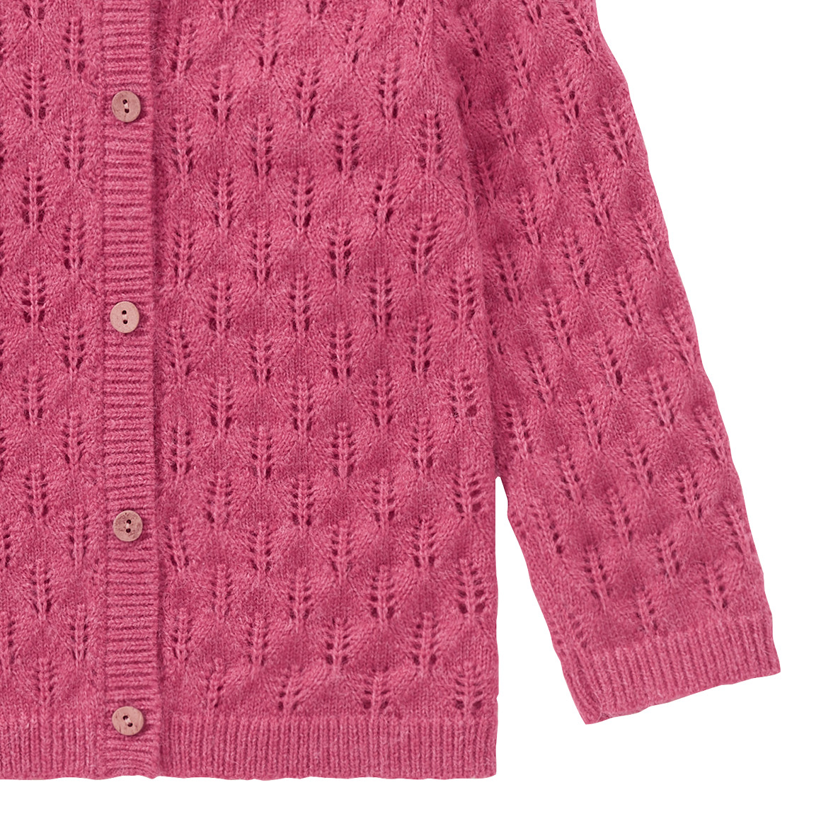 Baby Strickjacke mit Ajour-Muster