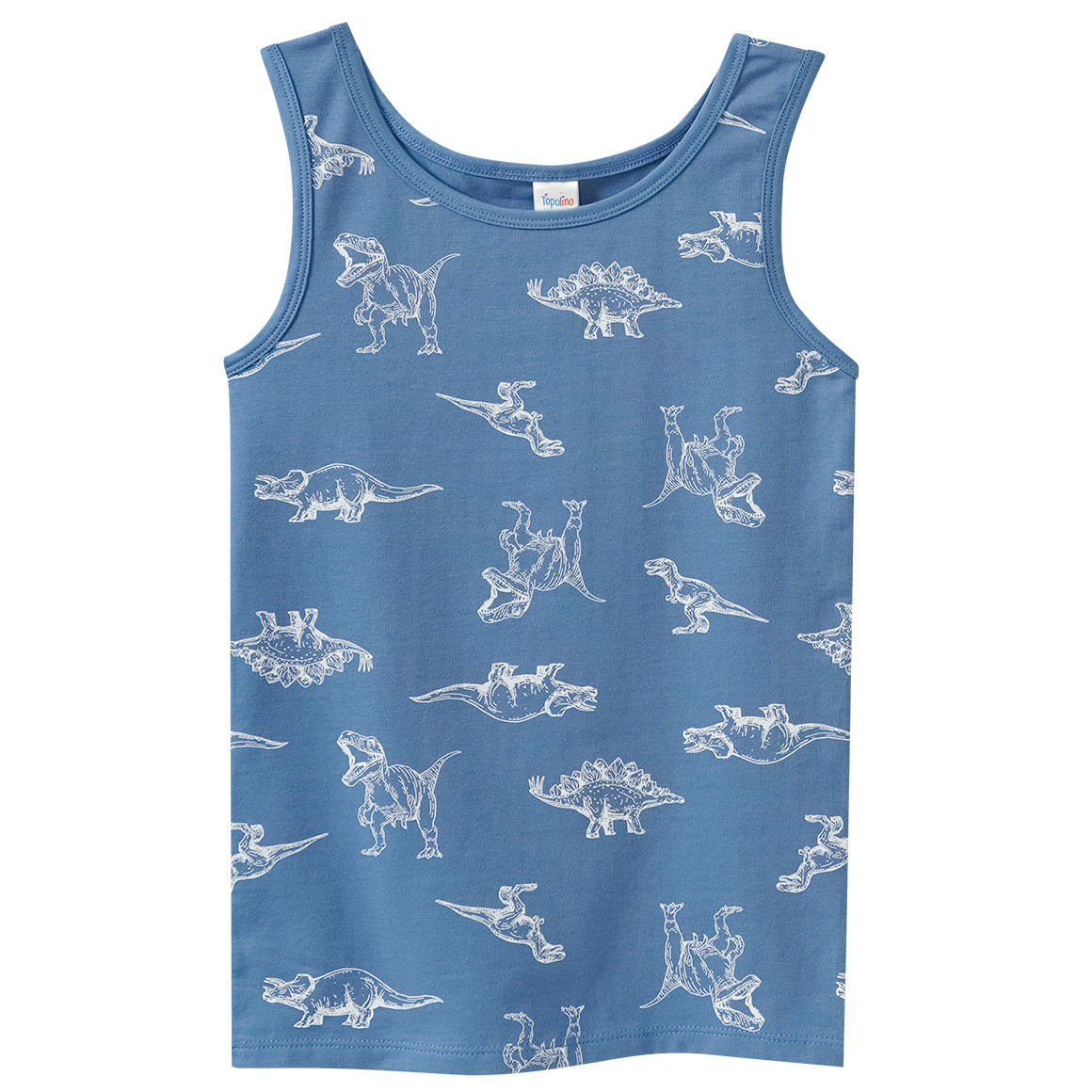 3 Jungen Unterhemden mit Dino-Motiven