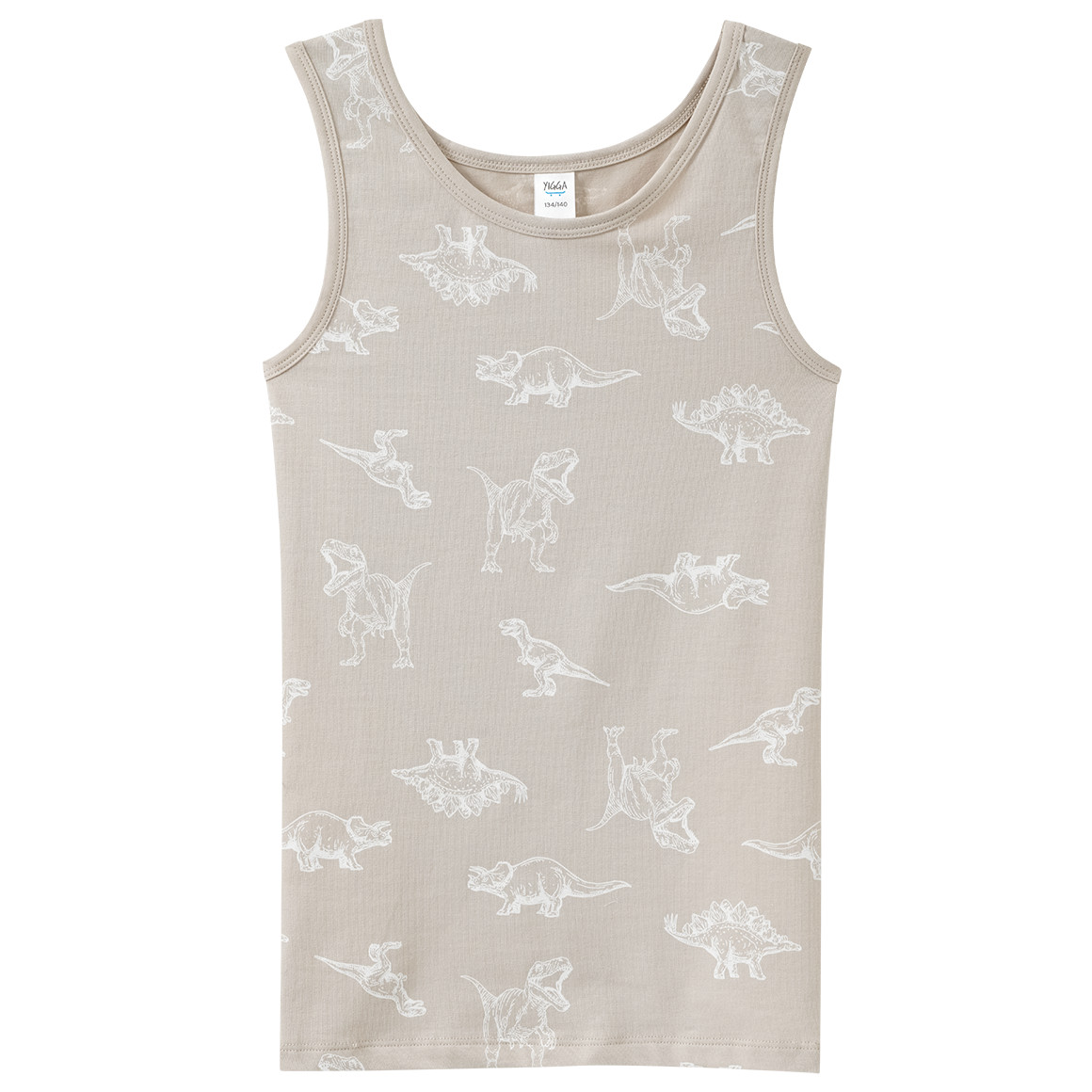 3 Jungen Unterhemden mit Dino-Motiven