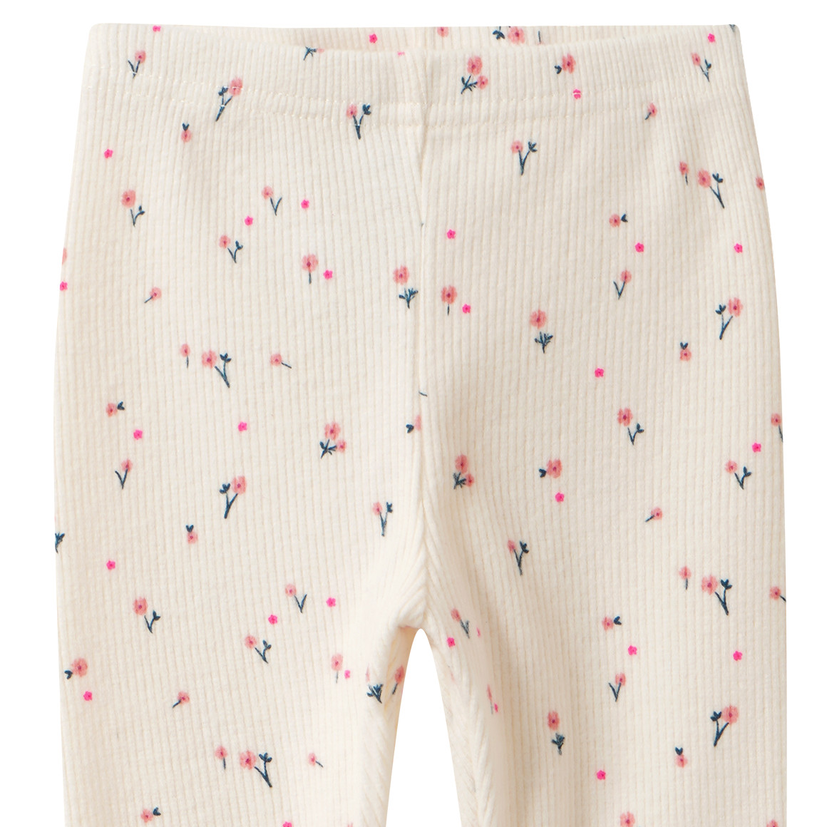 Babylegging met bloemen