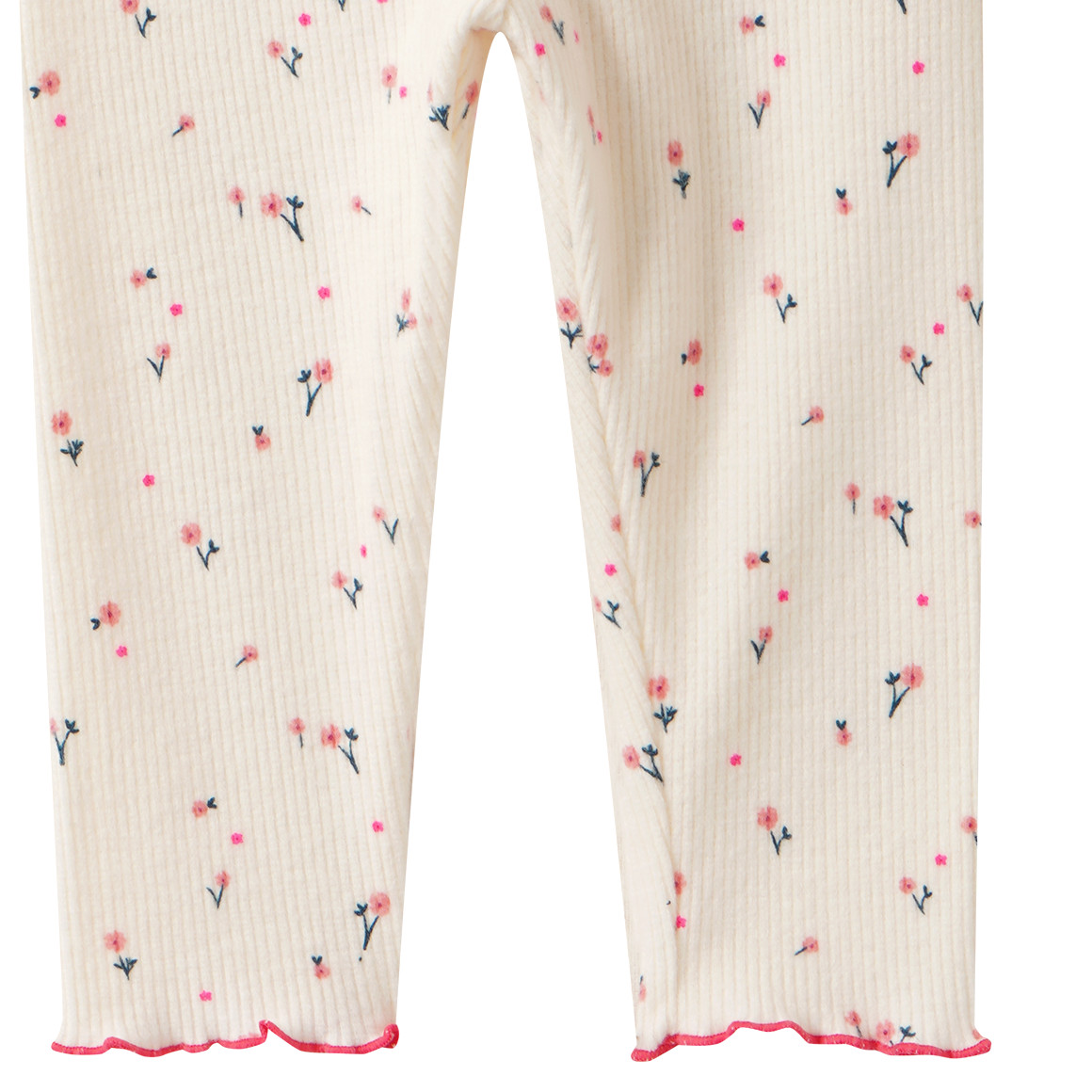 Babylegging met bloemen