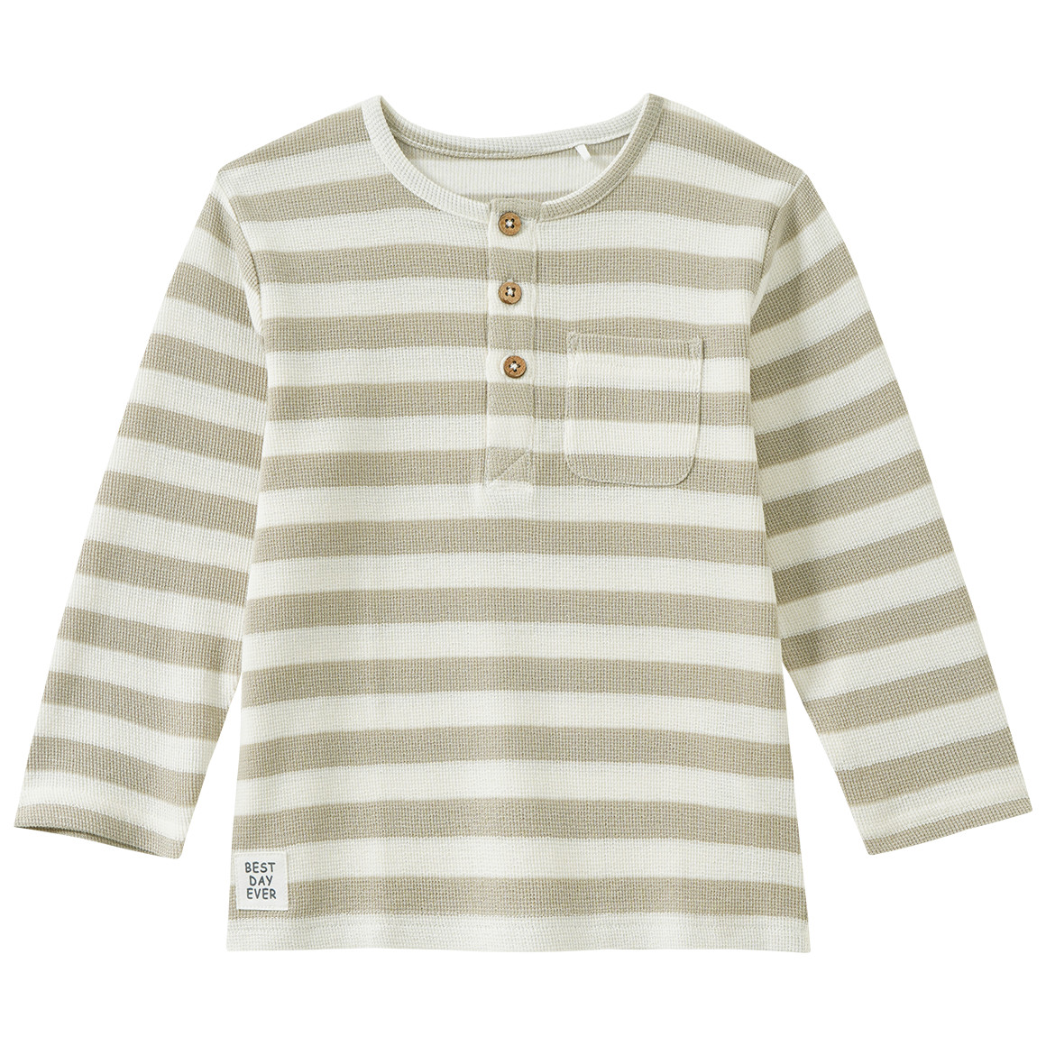 Baby Langarmshirt mit Waffelstruktur