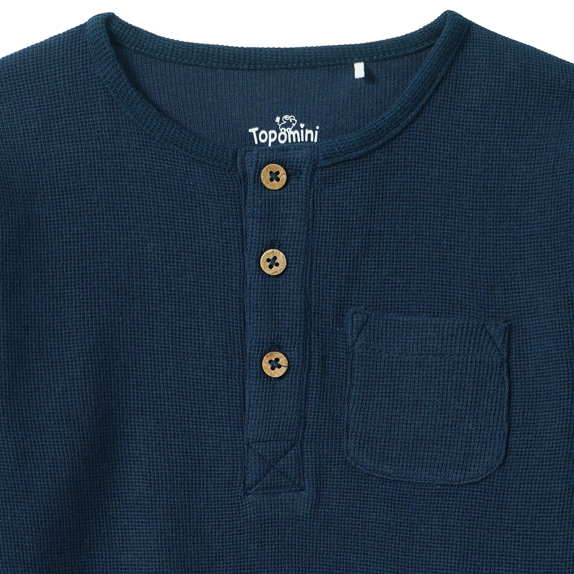 Baby Langarmshirt mit Waffelstruktur