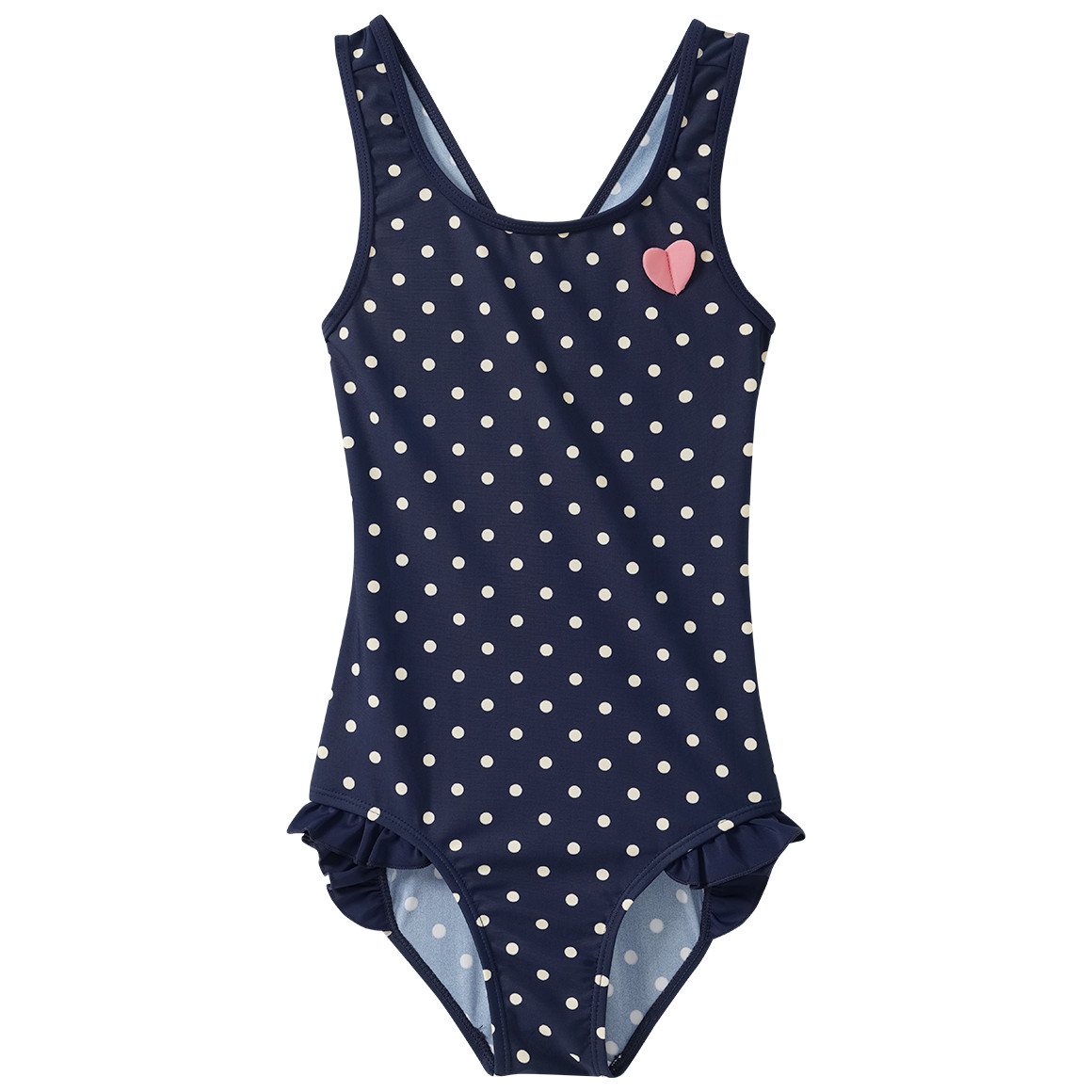 Mädchen Badeanzug mit Punkten
