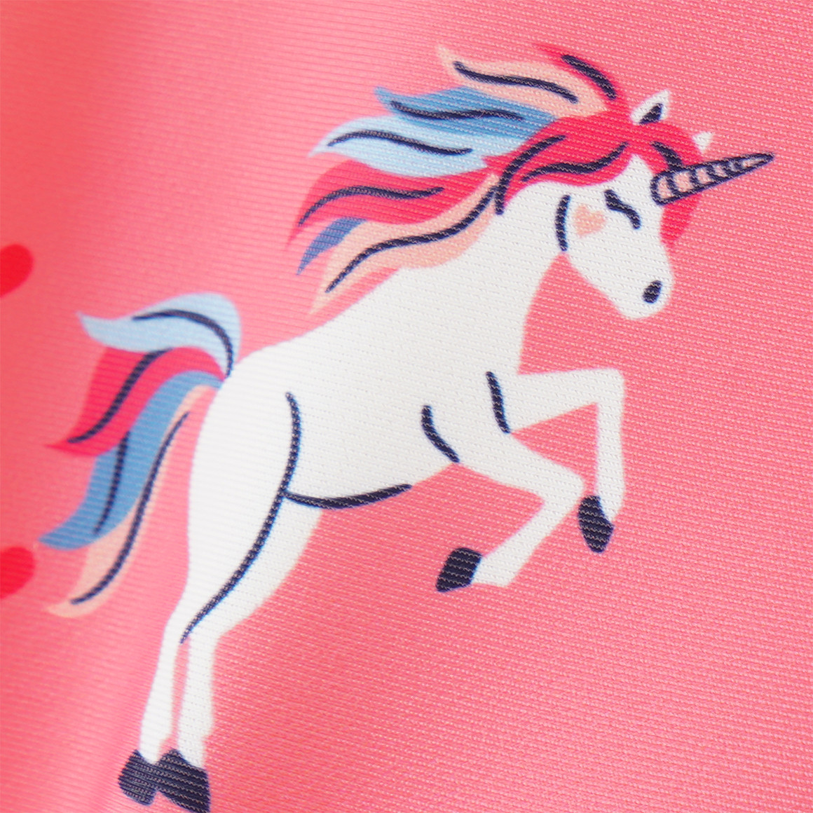 Mädchen Badeanzug mit Einhorn-Print