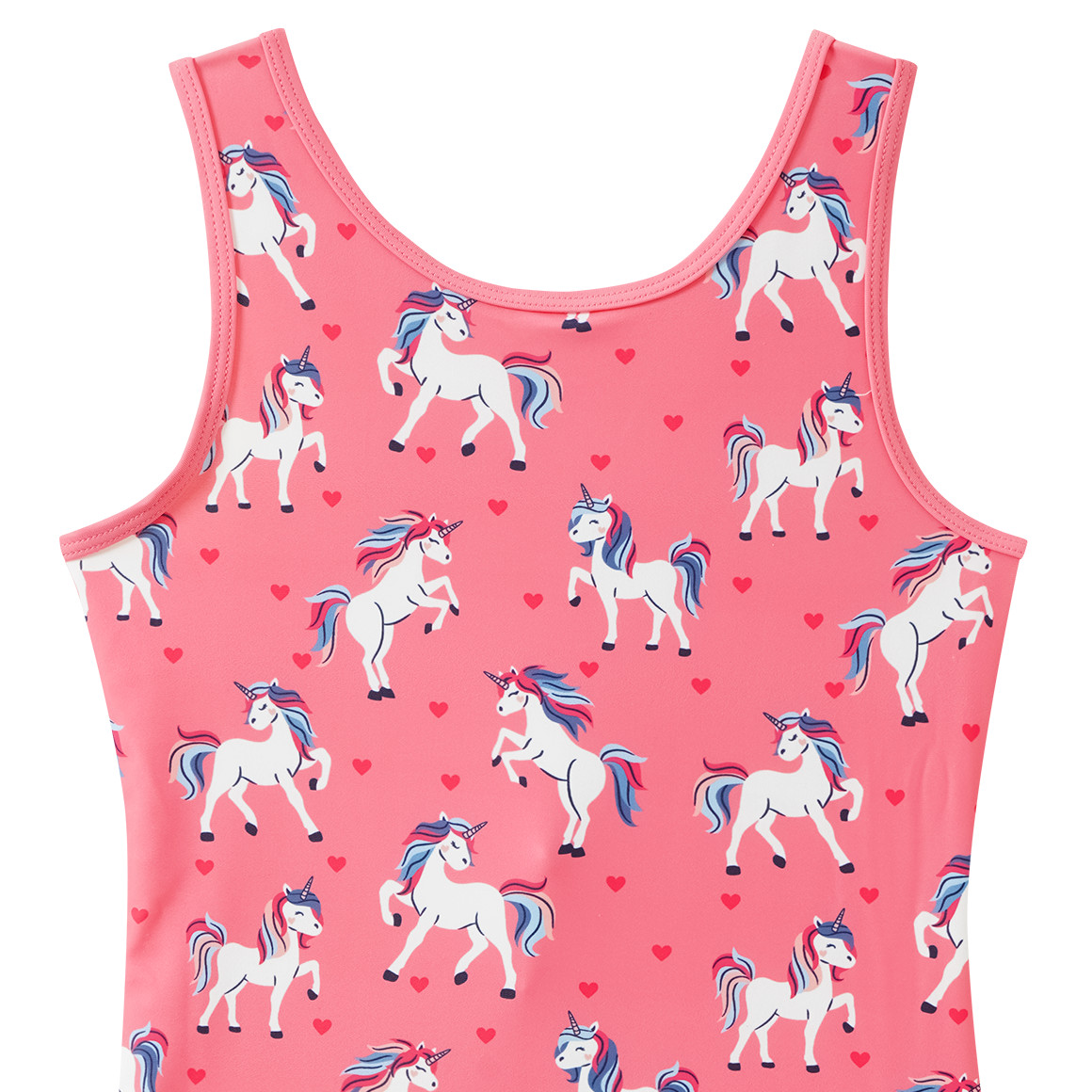 Mädchen Badeanzug mit Einhorn-Print