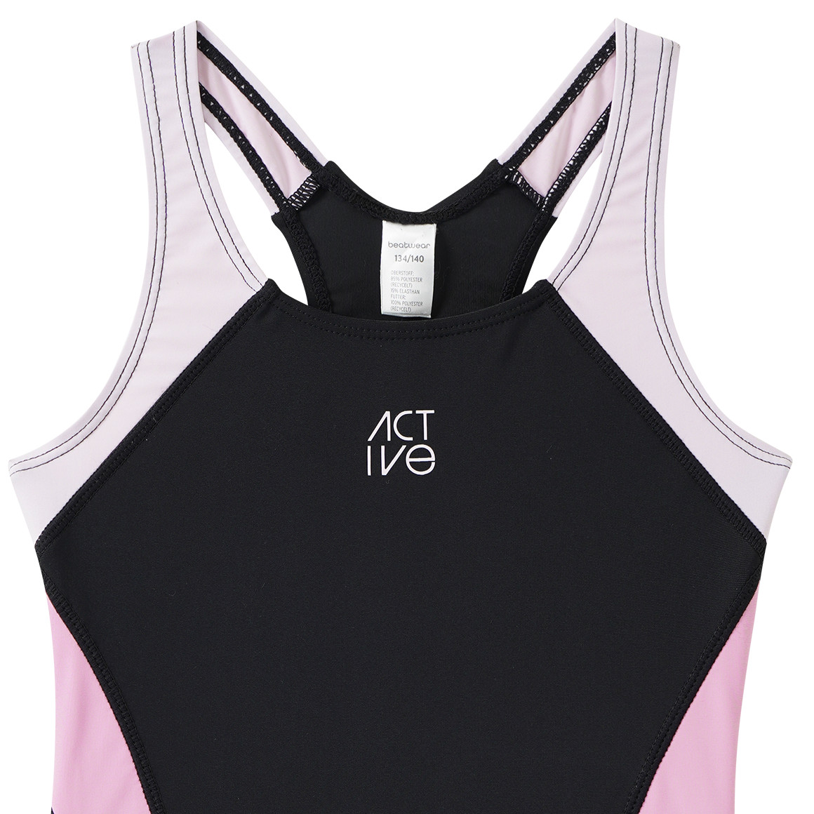 Mädchen Sport-Badeanzug mit Ringerrücken