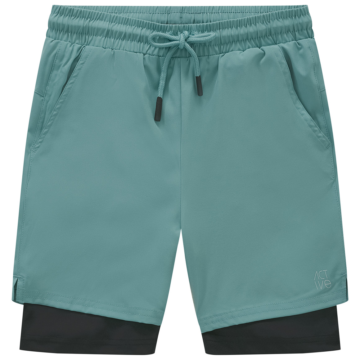 Jungen Sportshorts zweilagig