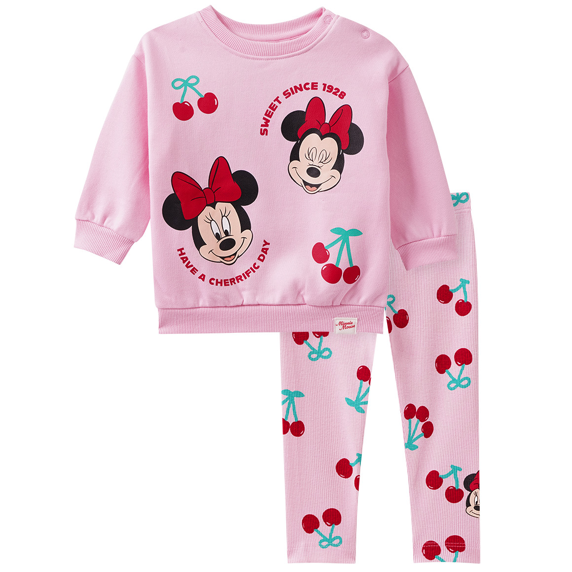 Minnie Maus Set mit Sweatshirt und Leggings