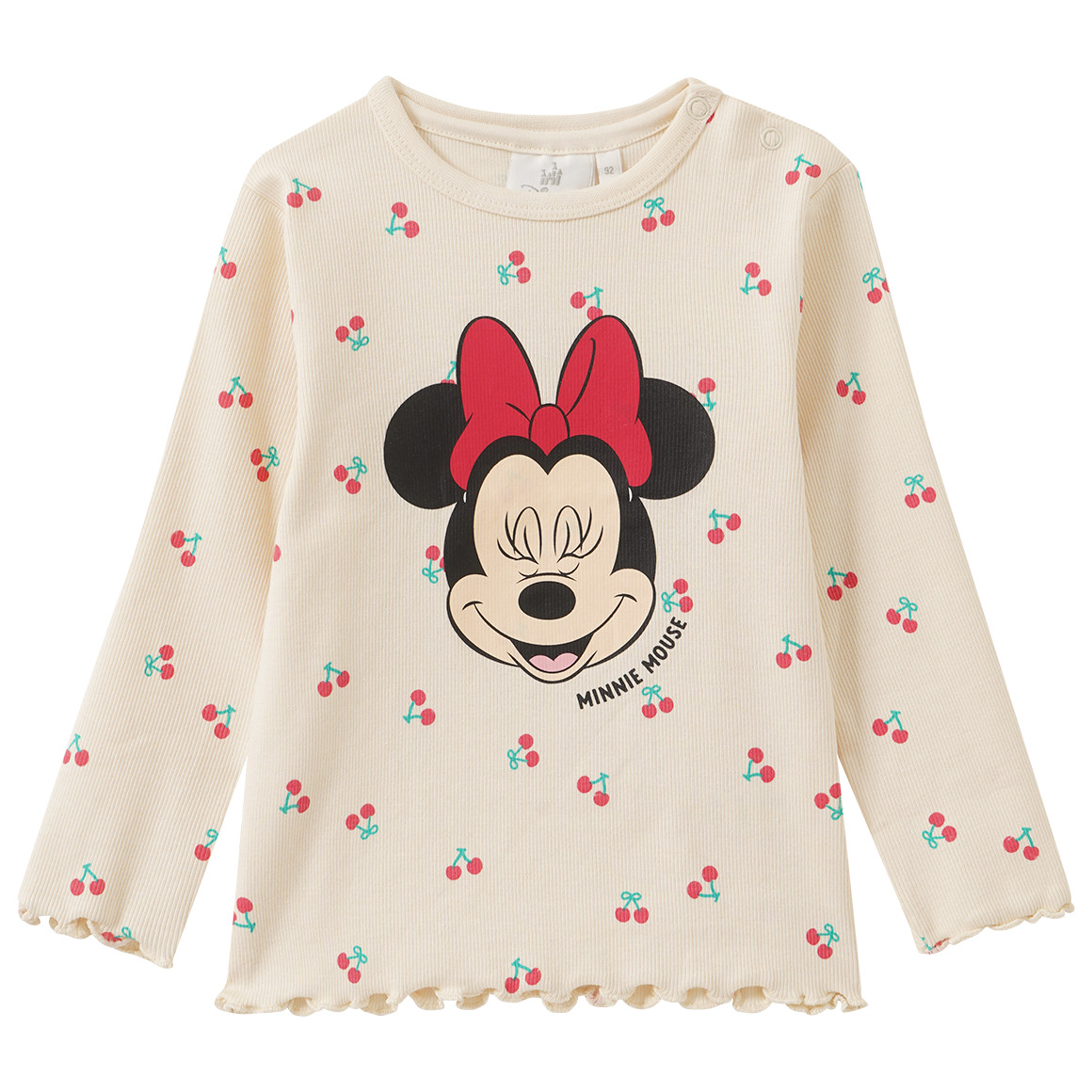Minnie Maus Langarmshirt mit Kirsch-Allover