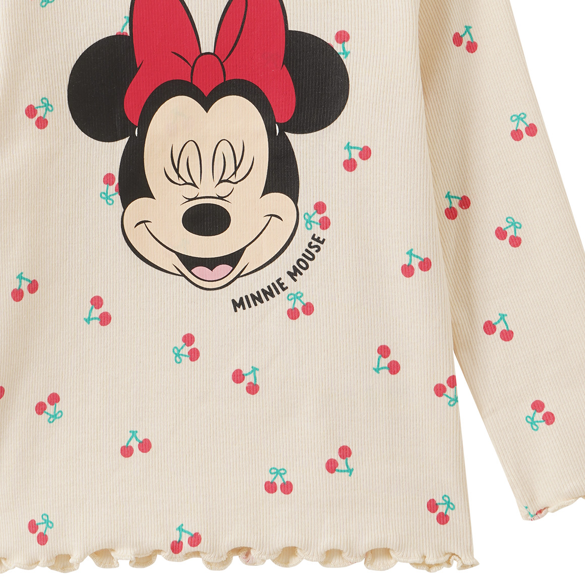 Minnie Maus Langarmshirt mit Kirsch-Allover