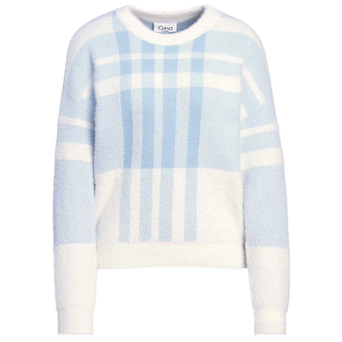 Damen Strickpullover mit Karomuster