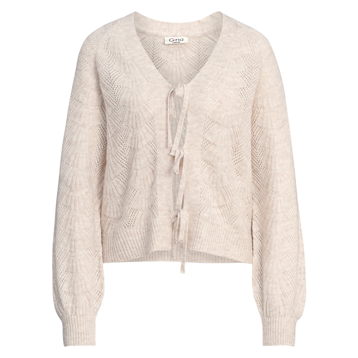 Gebreid damesvest met bandjes