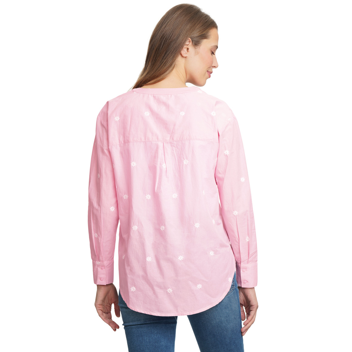 Damen Bluse mit Allover-Stickerei