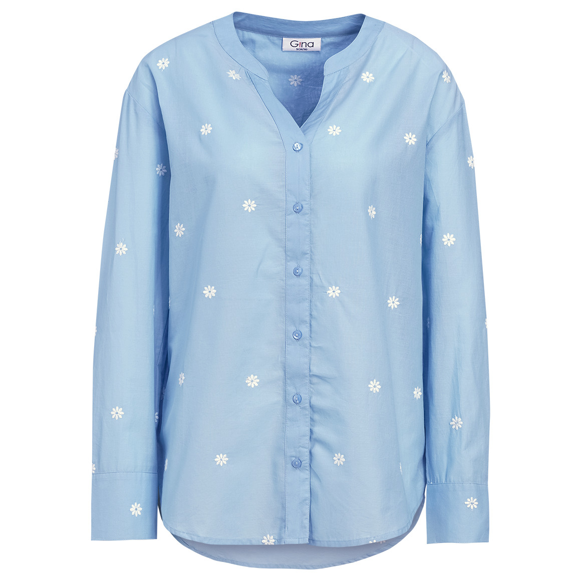 Damesblouse met all-over borduurwerk