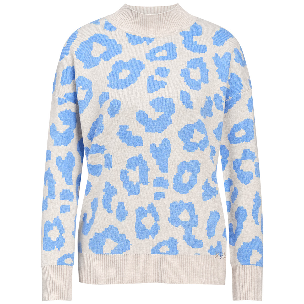 Gebreide damestrui met opstaande kraag