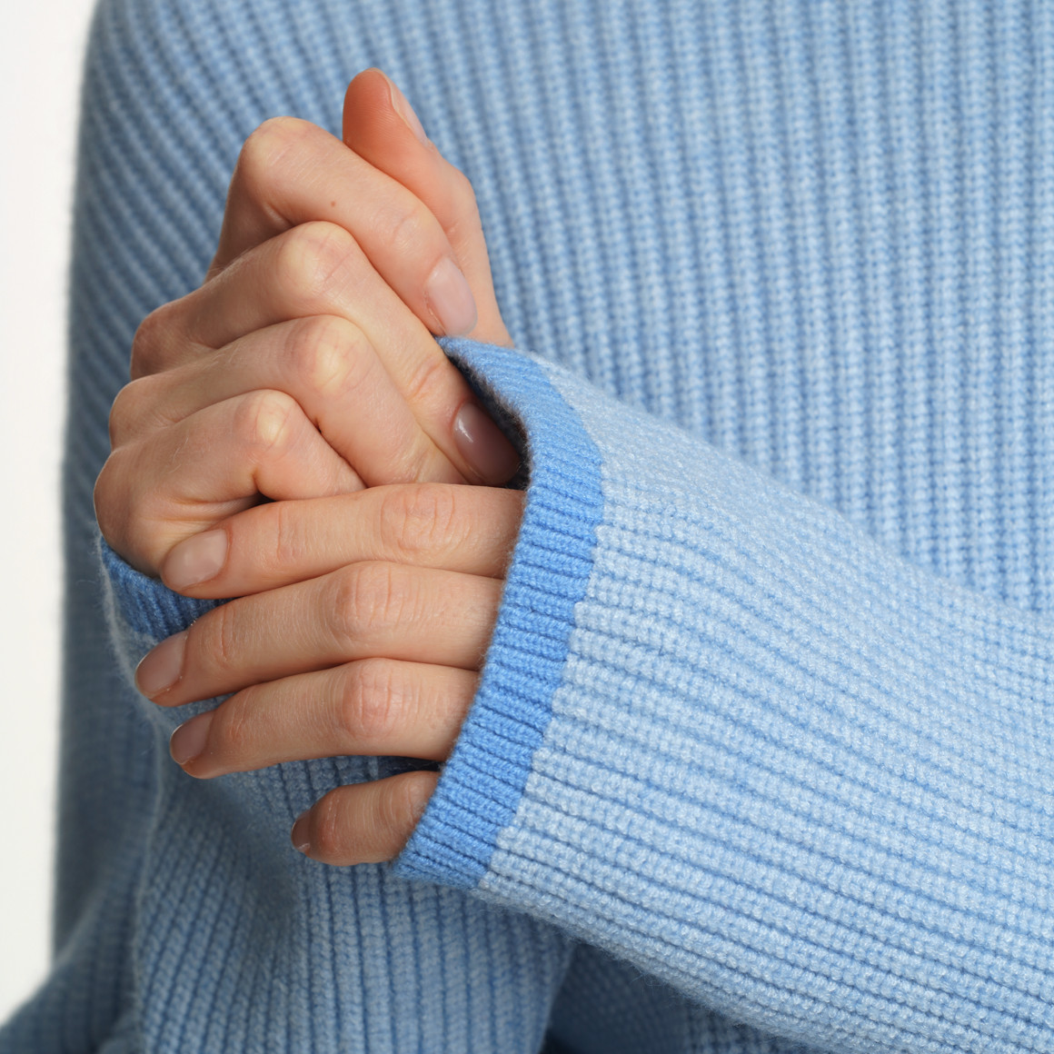 Damen Strickpullover mit Stehkragen