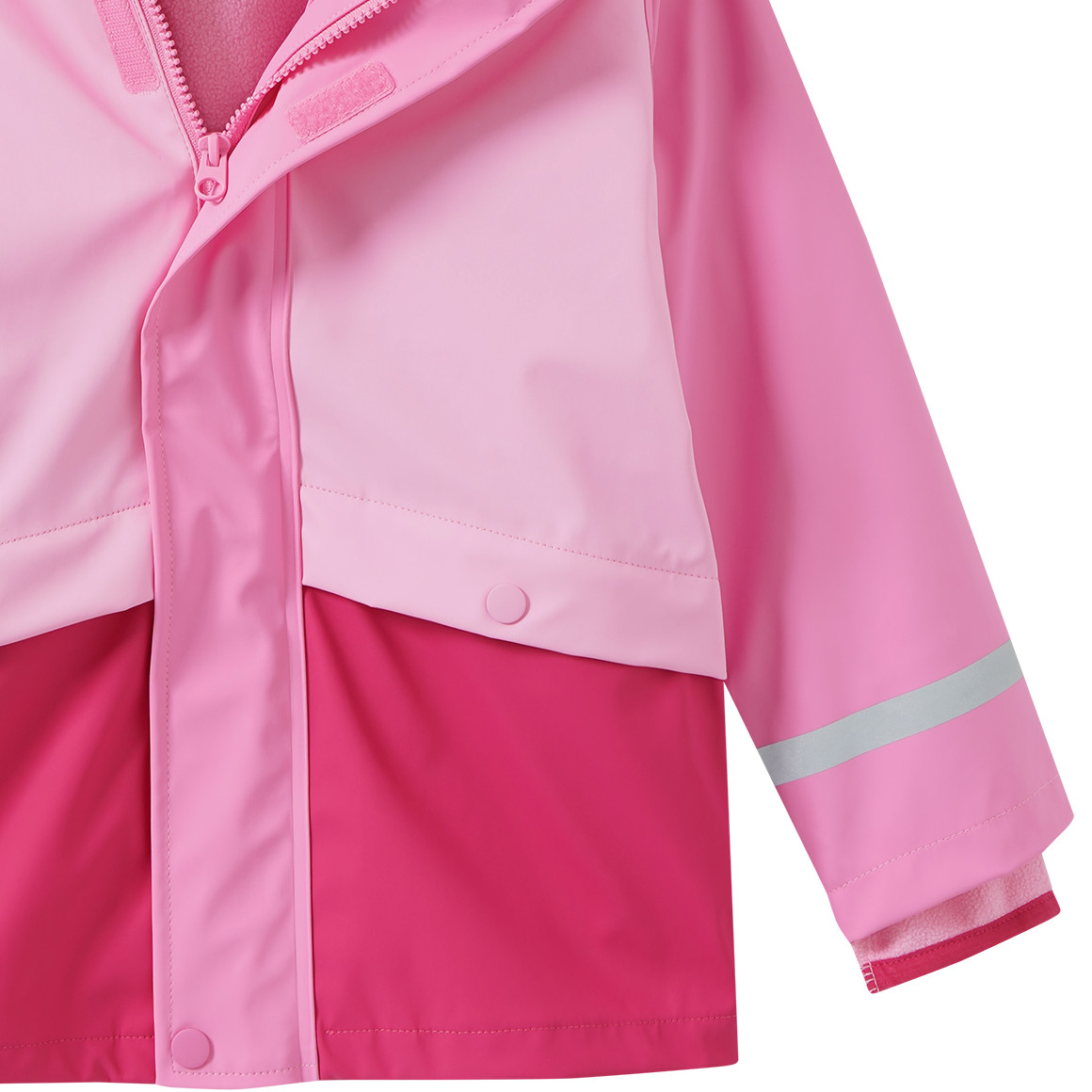 3-in-1 Mädchen Regenjacke mit Colourblocking