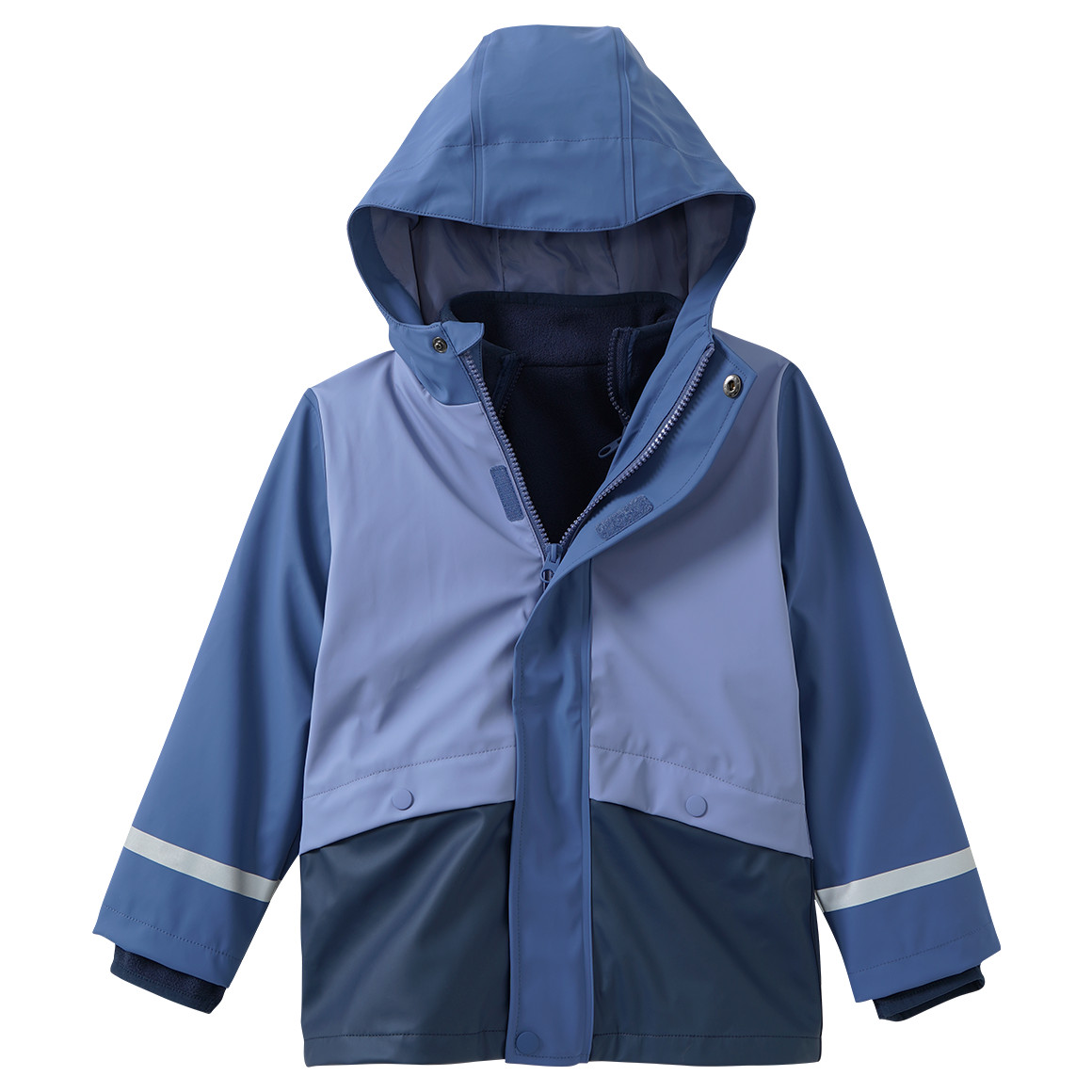 3-in-1 Kinder Regenjacke mit Colourblocking