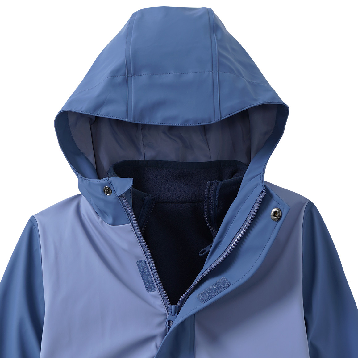 3-in-1 Kinder Regenjacke mit Colourblocking