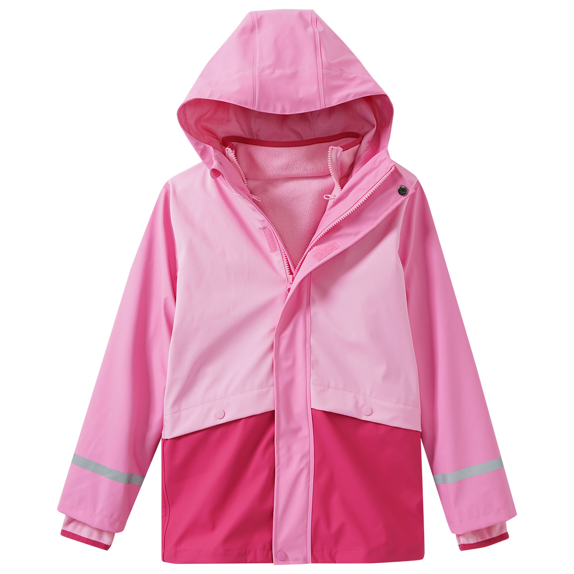 3-in-1 Mädchen Regenjacke mit Colourblocking