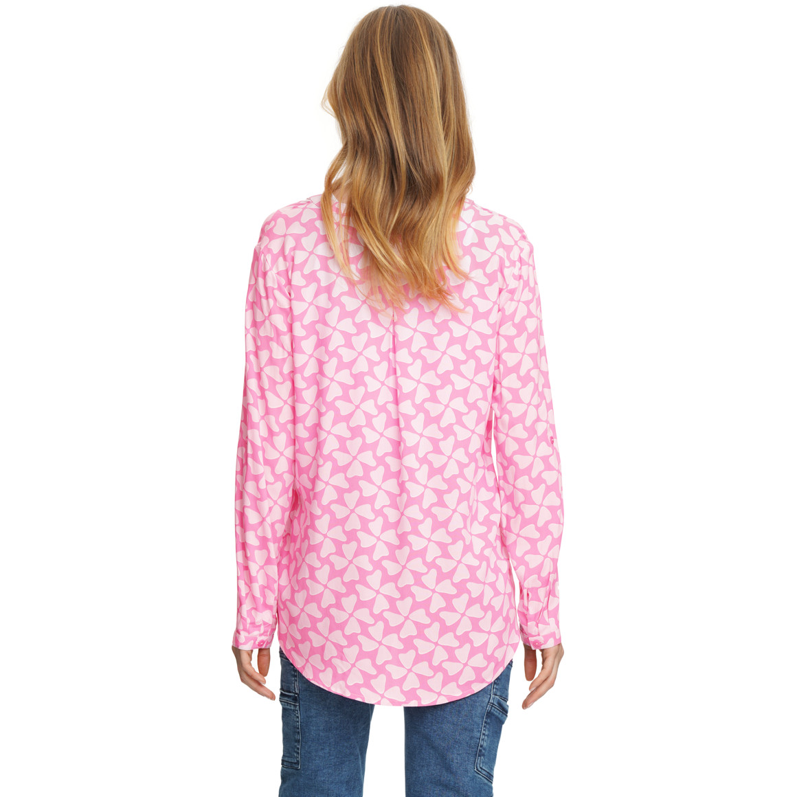 Damen Bluse mit Serafino-Ausschnitt