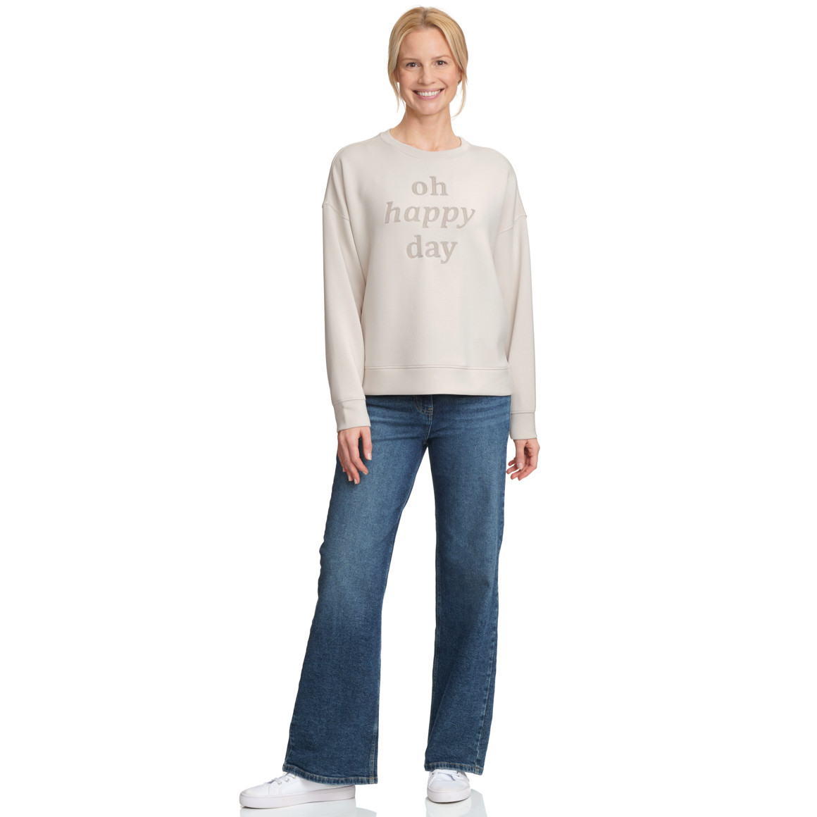 Damen Sweatshirt aus Modal-Mix