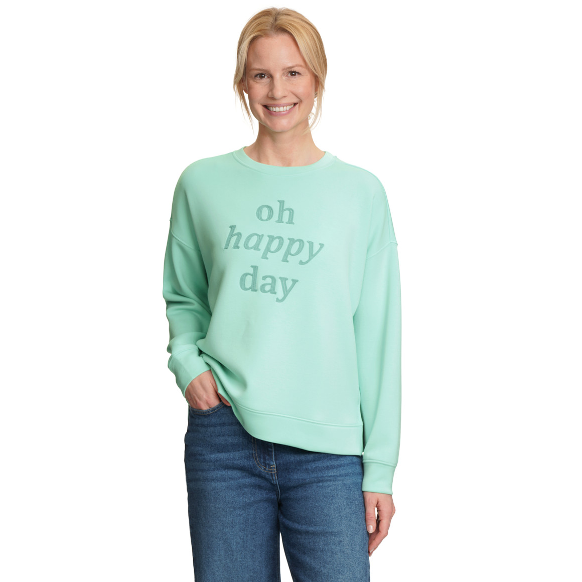 Damen Sweatshirt aus Modal-Mix