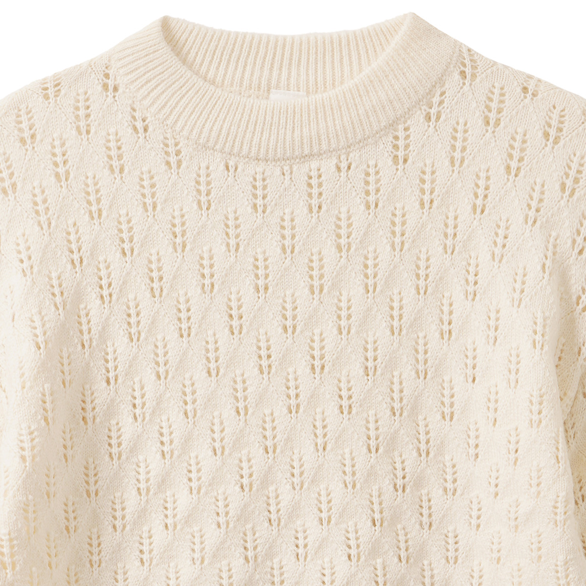 Mädchen Strickpullover mit Ajour-Muster