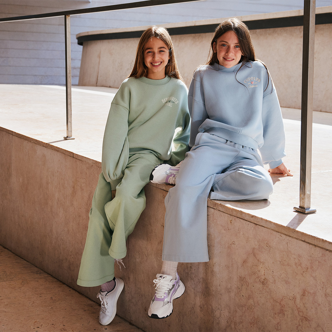 Sweater voor meisjes met opdruk