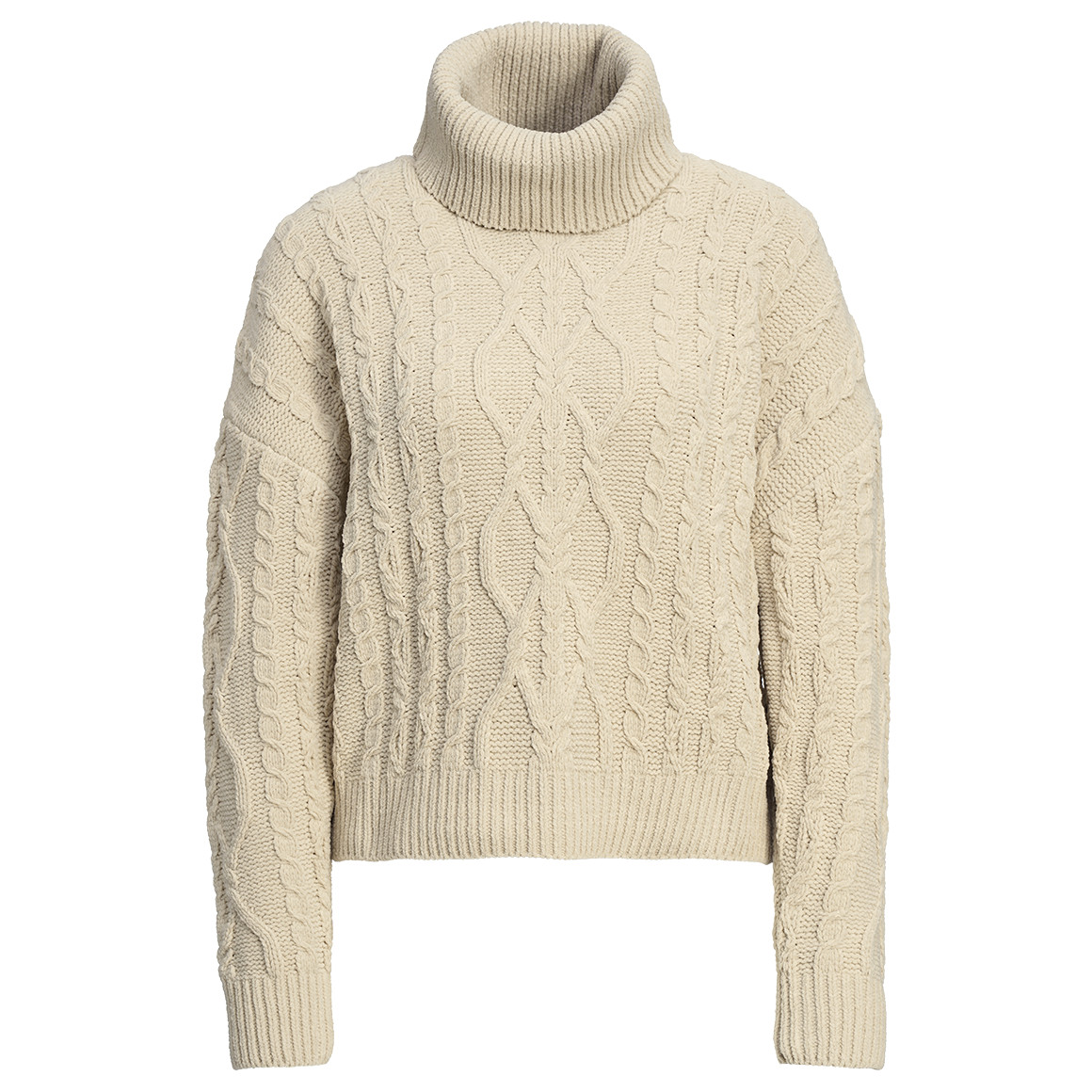 Dames gebreide trui met col