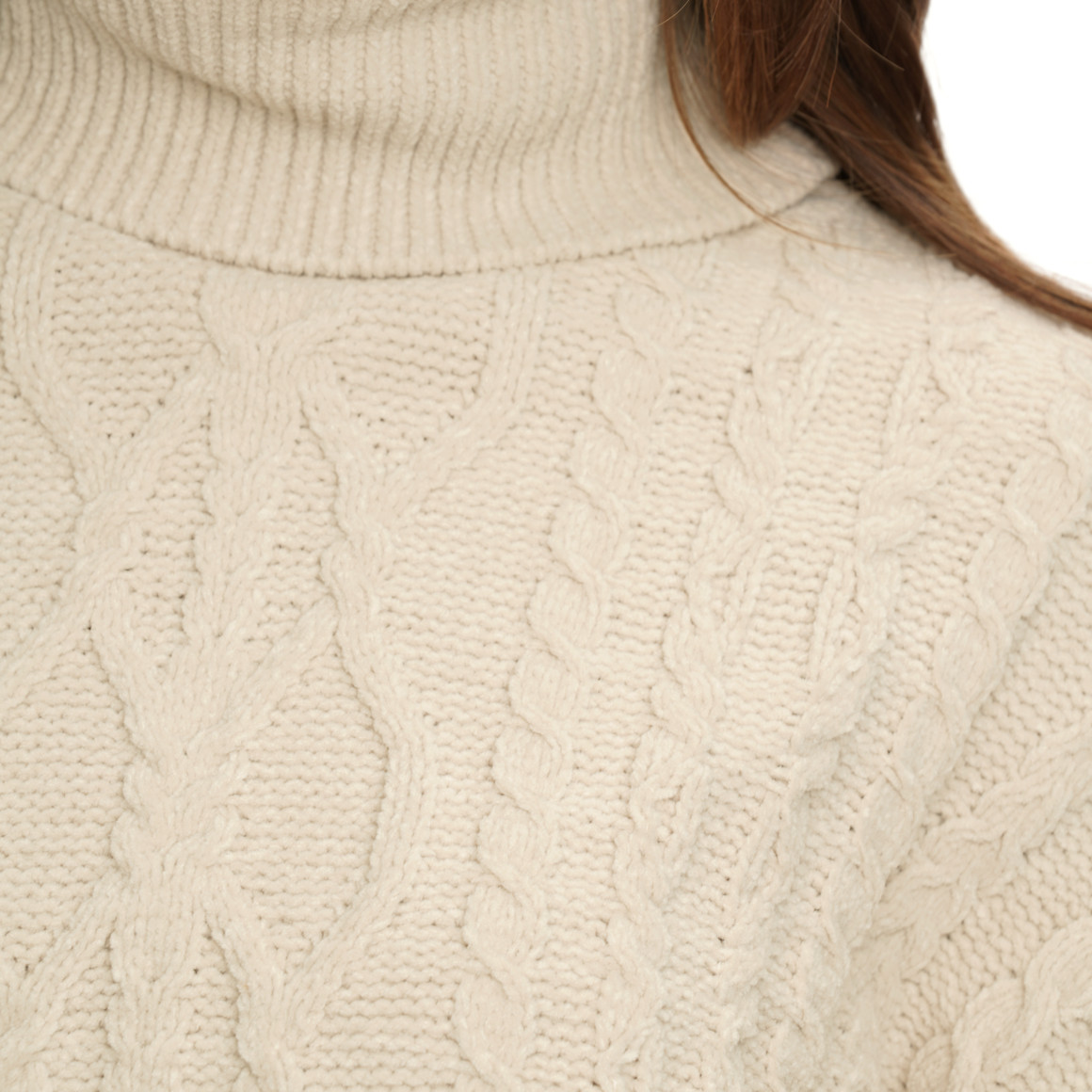 Dames gebreide trui met col