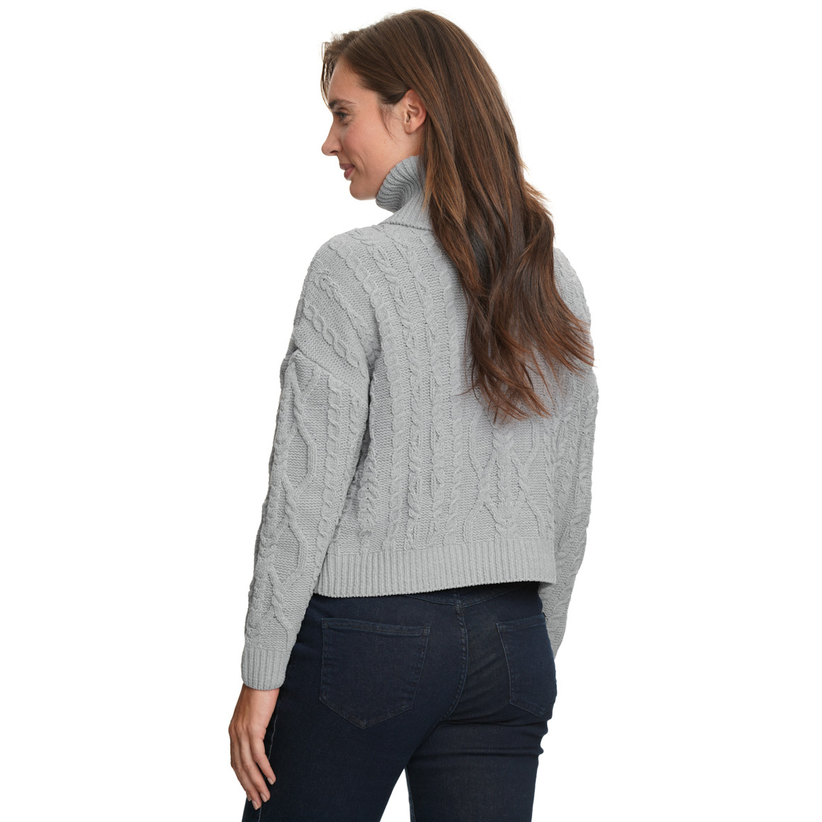 Dames gebreide trui met col