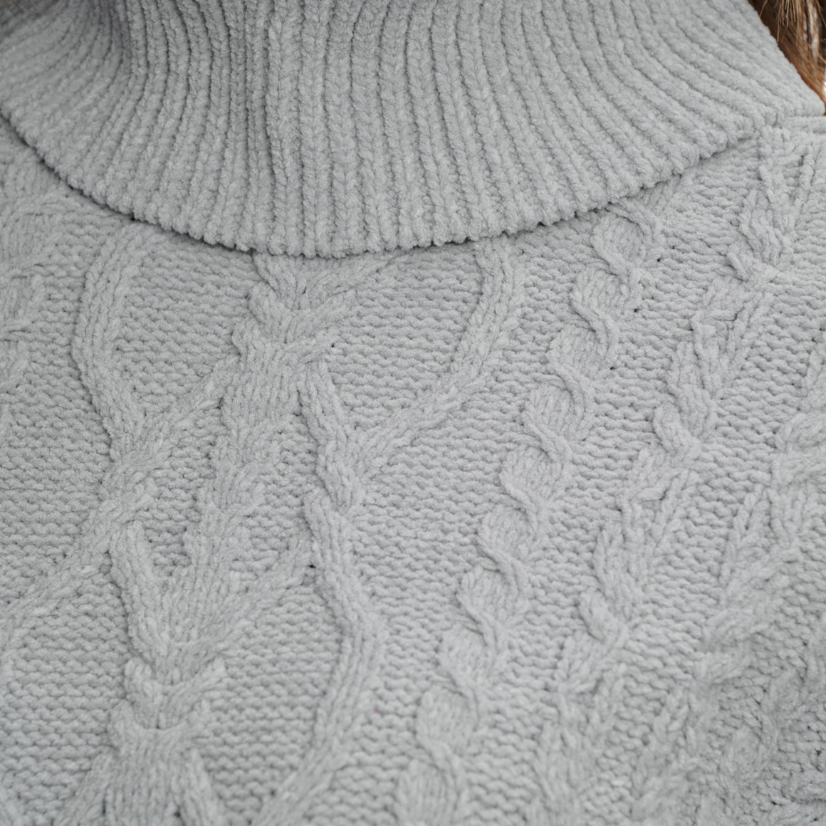 Dames gebreide trui met col