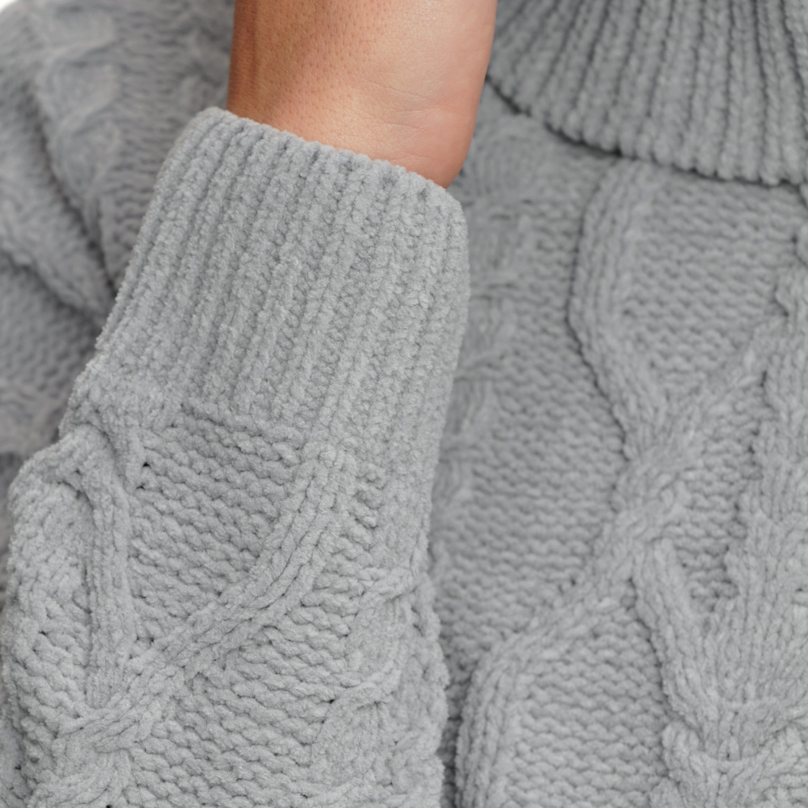 Dames gebreide trui met col