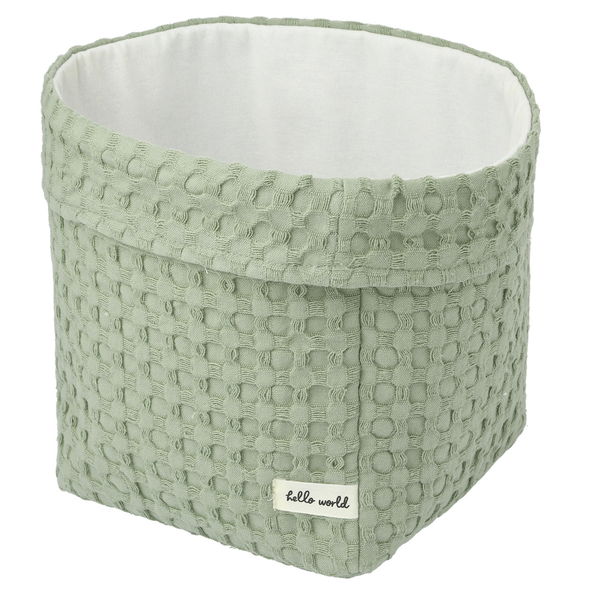 Opbergmand met structuurmateriaal